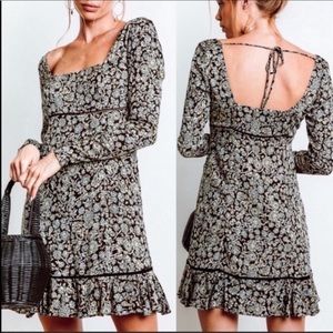 Free People Boheme Long Sleeve Mini Dress